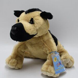 Ganz Webkinz German Shepherd Unused Unopened Code Tan Brown Dog Plush Toy 8”
